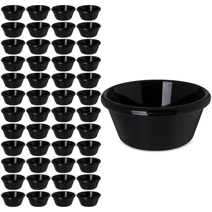 Carlisle Ramekin de Resina, Caja de 48 Piezas - 6 Ounces - negro - 48