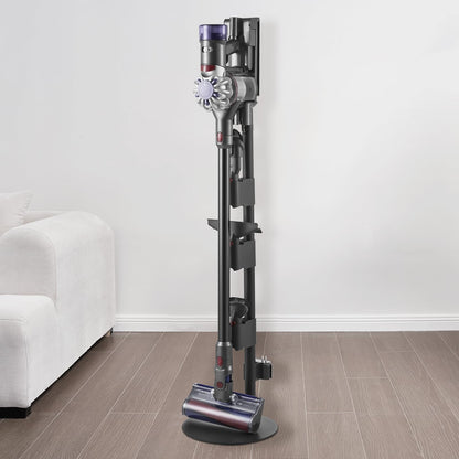 VEVOR Soporte de Aspiradora Compatible con Aspiradoras Verticales y Accesorios de las Series V7, V8, V10, V11, V12 y V15 Soporte Estable con 4 Almohadillas Antideslizantes, 3 Clips para 6 Cabezales