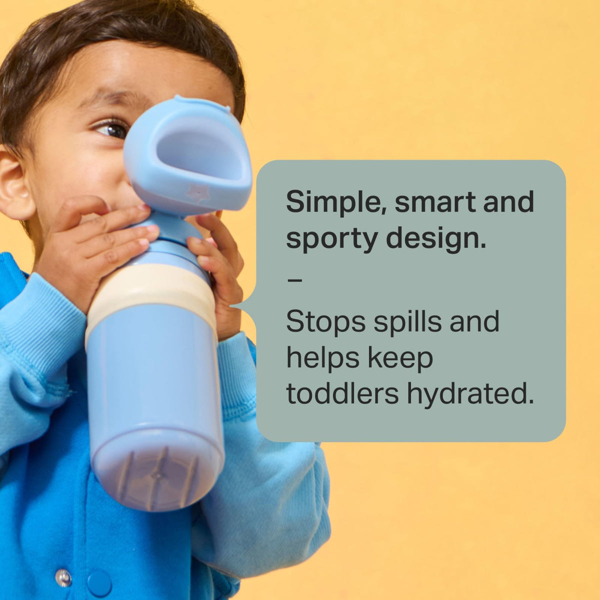 Tommee Tippee Insulated Flip Top Sporty Spill-Proof Toddler Water Bottle for 18 Months+, 11 oz, Push-to-Open Lid Helps Keep Spout Clean, Pack of 2, Blue and Red