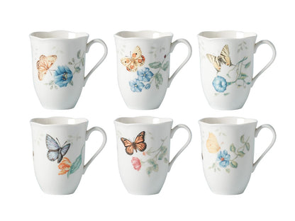 Lenox 892798 Butterfly Meadow - Juego de tazas de 6 piezas