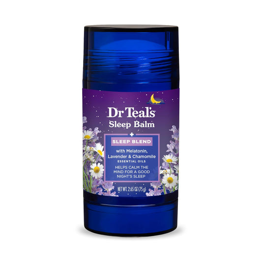 Dr Teal's Skin Care Agent S 2.5oz Blsamo Dormir Melatonina Aceites | 2.5 oz, aceites esenciales, bálsamo corporal, aplicación puntos pulso