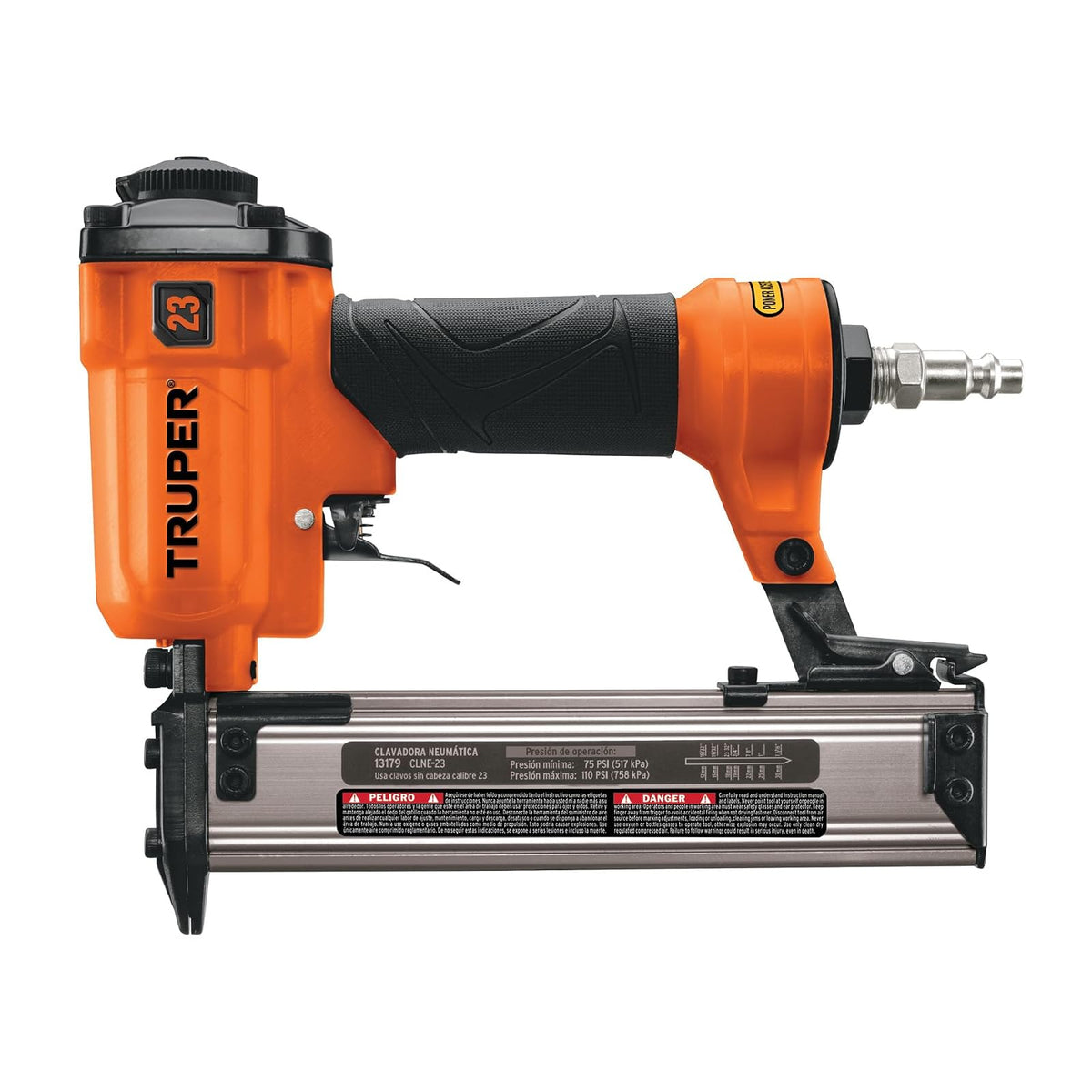 Truper CLNE-23, Clavadora neumática, profesional, calibre 23