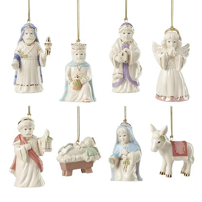 Lenox 896533 Juego de Adornos de belén de Las primeras bendiciones de 8 Piezas