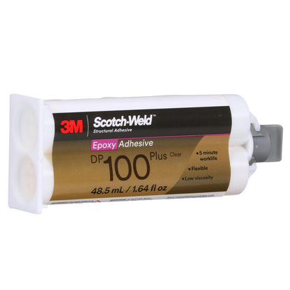 3M Scotch-Weld - calcomanía epoxi DP100 Plus, transparente, grado profesional, manejo y curado rápidos, 1.7 onzas líquidas Duo-Pak