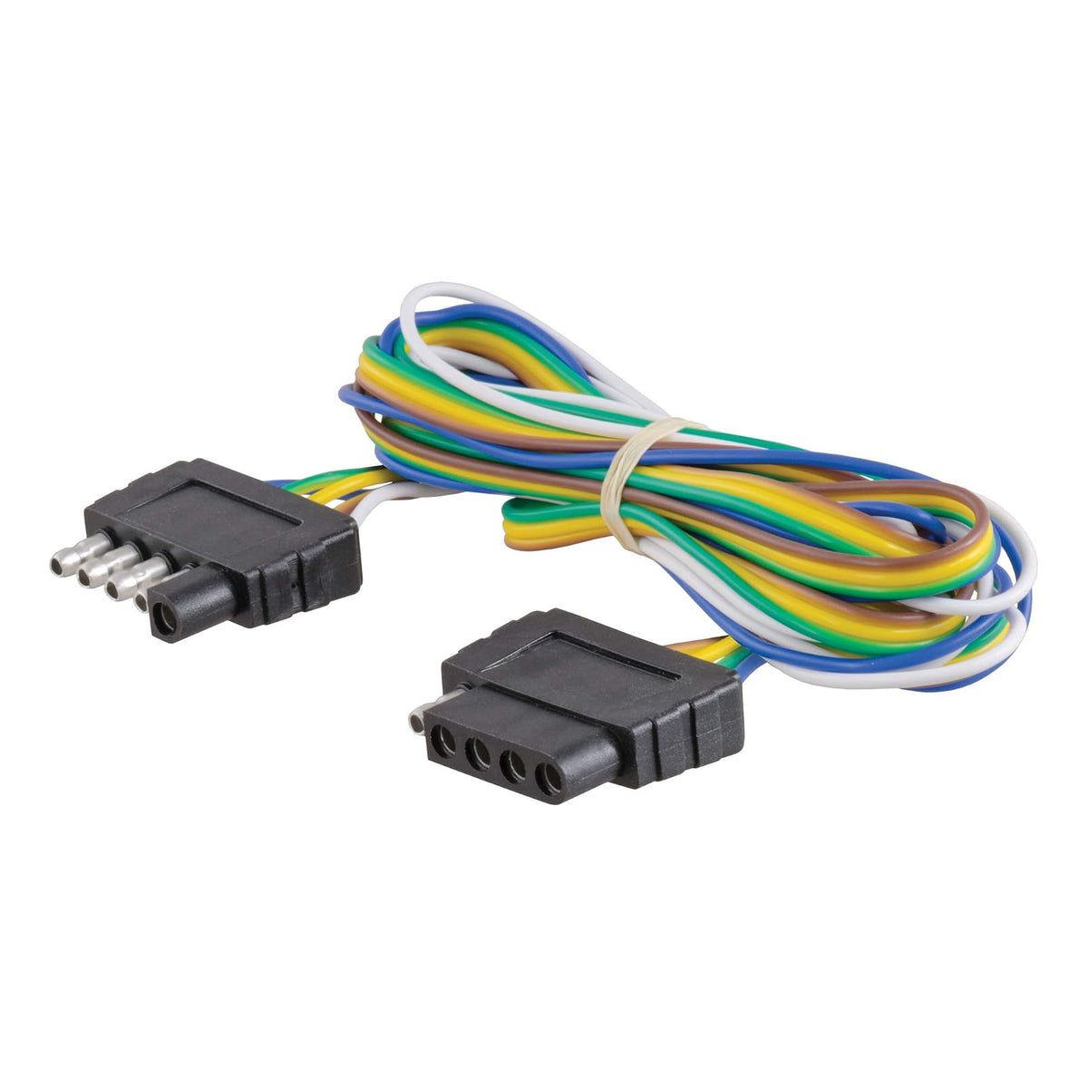 CURT 58550 Arnés de cableado Plano de 5 Pines para el Lado del vehículo y del Remolque con Cables de 72 Pulgadas