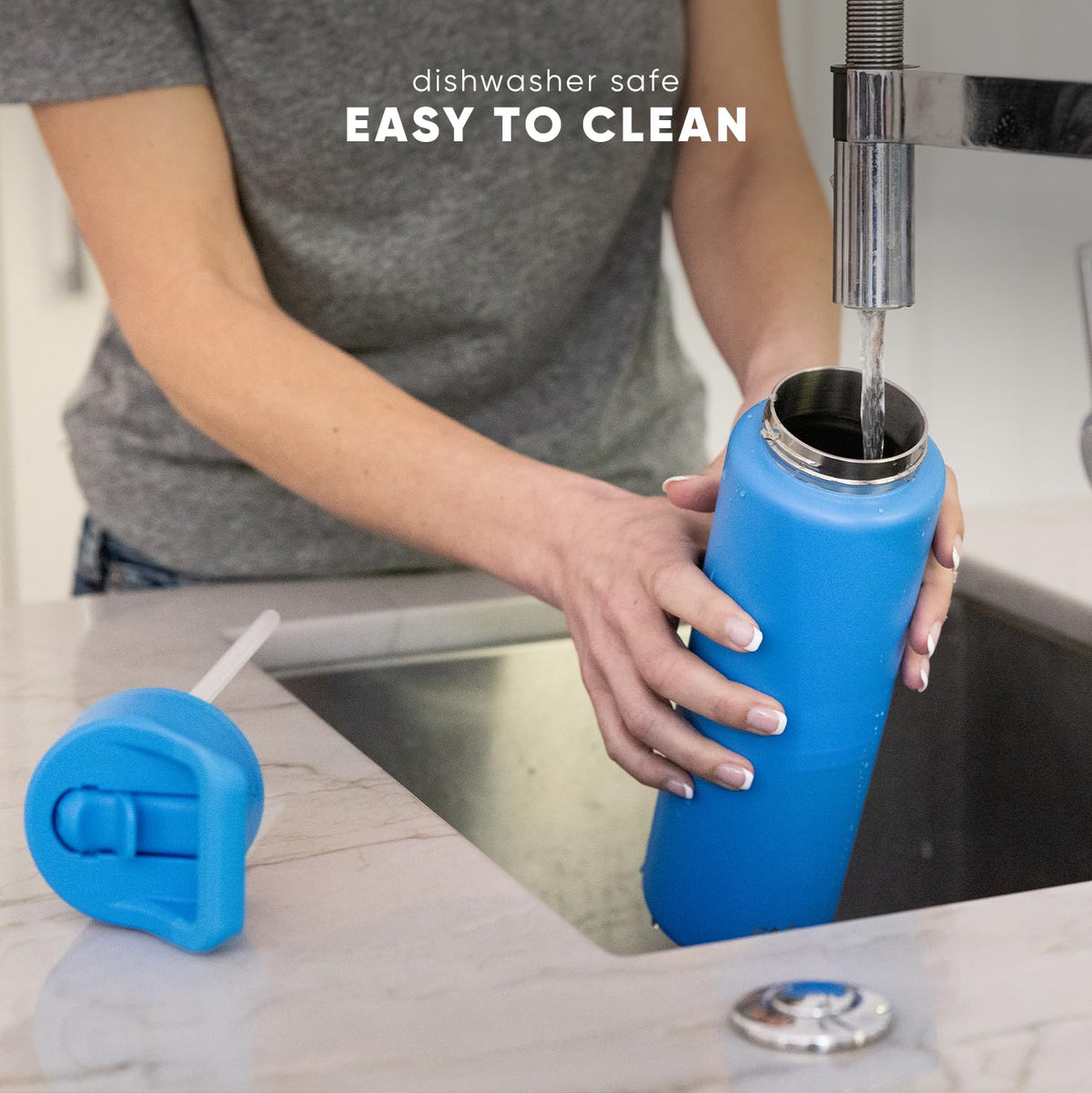 Simple Modern - Botella de agua de leopardo con tapa de popote, aislamiento al aspiradora, botellas de termo de metal de acero inoxidable, reutilizable, a prueba de fugas, sin BPA, para deportes