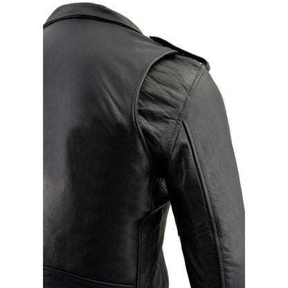 Milwaukee Leather Chamarra de Moto para Hombre, Negro, XL