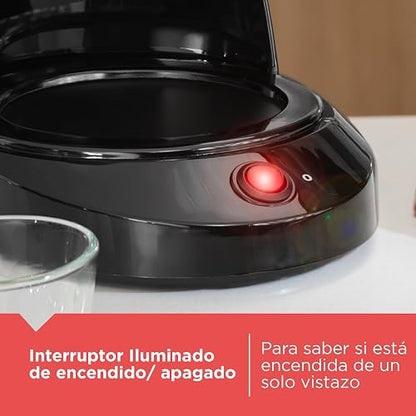 Black+Decker Cafetera 12 Tazas con Sistema de Goteo Vortex, CM0916B | Filtro permanente con función mantener caliente y dispositivo de interrupción de colado