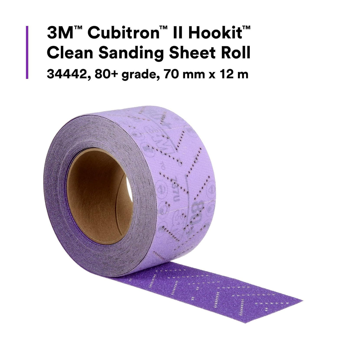 Cubitron - Lijadora limpia 3M Rollo Hookit™ II 80+ 34442