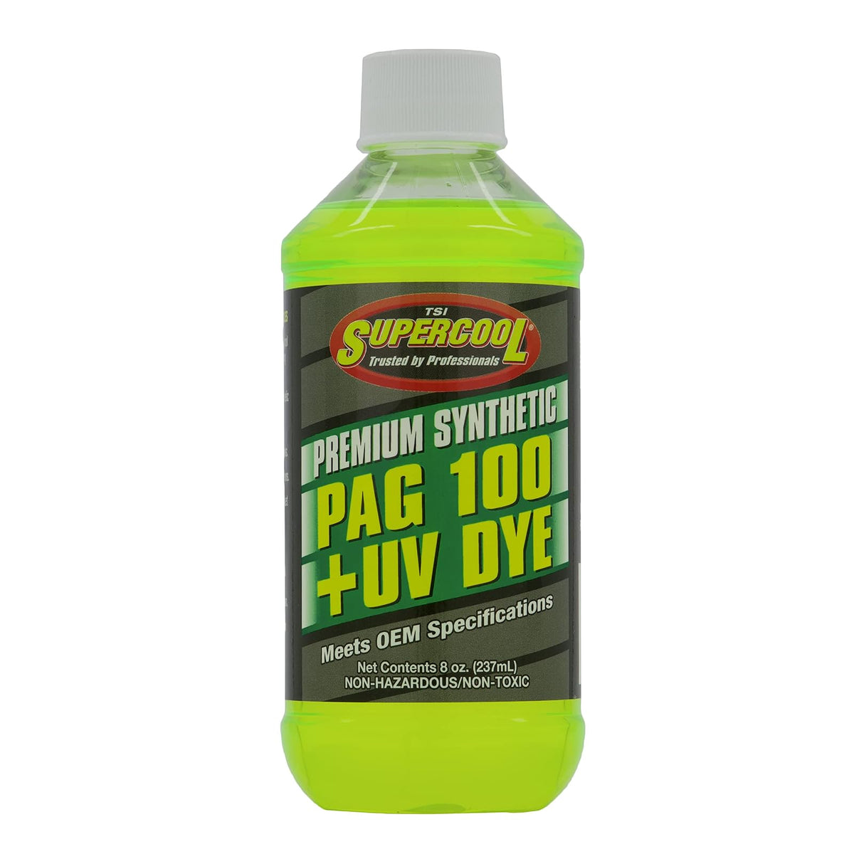 TSI Supercool P100-8D PAG 100-Viscosity Plus U/V Aceite de Tinte - 8 onzas, Plata