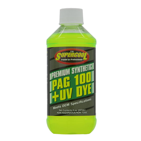 TSI Supercool P100-8D PAG 100-Viscosity Plus U/V Aceite de Tinte - 8 onzas, Plata