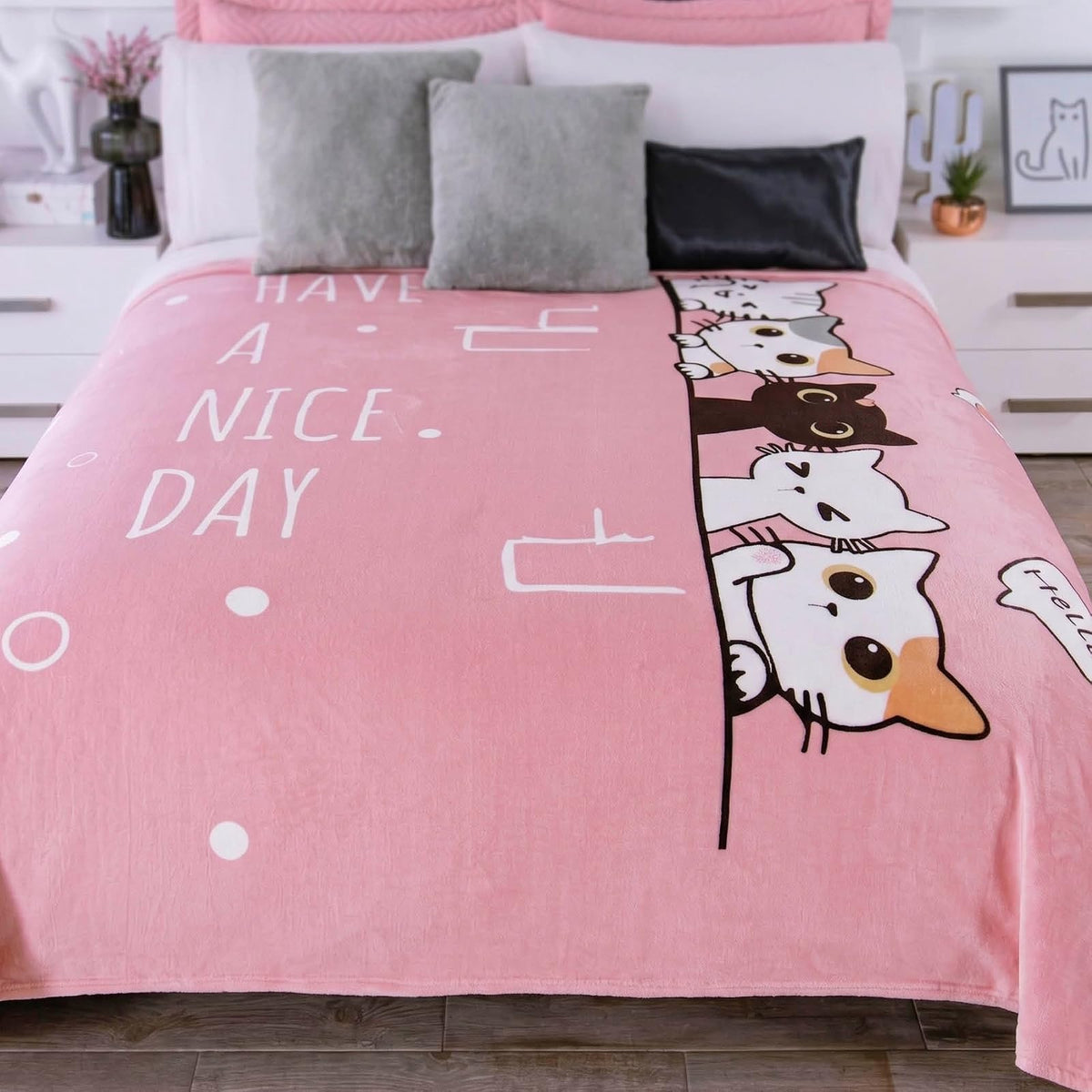 Colchas Concord Cobertor Ultrasuave, Color Rosa, 100% Poliéster, Tamaño Matrimonial, Individual, Manta Cálida y Suave para Cama, Ideal para Invierno, Cobija Cálida de Alta Densidad, 1 Pieza