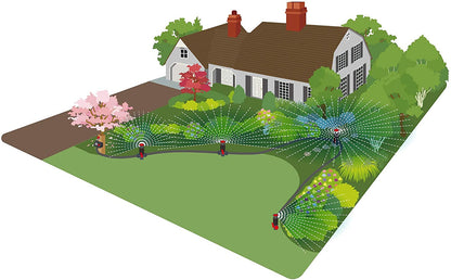 Eden 96093 - Aspersor de jardín con diseño flexible multiajustable, ideal para productos de jardinería de bricolaje