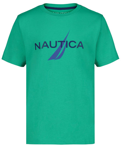 Nautica Playera de Manga Corta con Cuello Redondo para Niño - Gum Drop en capas de clase J - 14-16