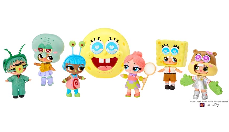 L.O.L. Surprise!, Loves Bob Esponja Pantalones Cuadrados, Muñeca para Niñas, Set de Juego con Accesorios Sorpresa