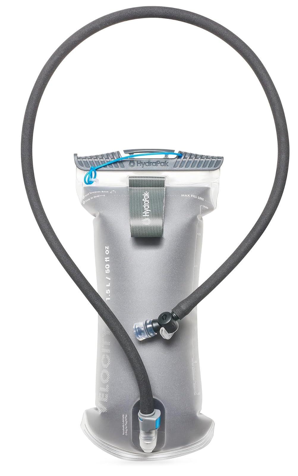 HydraPak Velocity IT (depósito de hidratación de 1,5 L o 2 L) – Vejiga de Agua aislada/depósito para Paquete de hidratación, válvula de mordida autosellante, a Prueba de Fugas y Apta para lavaplatos