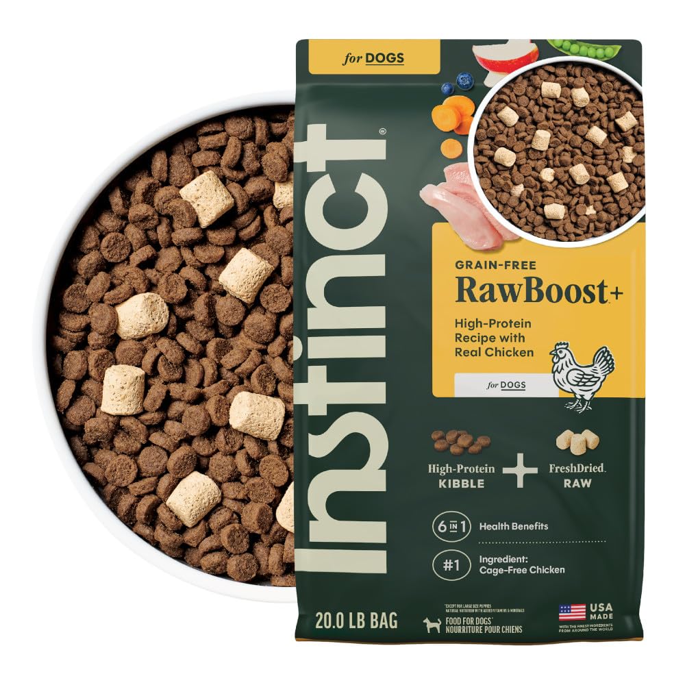 Instinct Raw Boost Alimento para Perro Sin Granos con Carne Cruda - Pollo - 9.07 KG