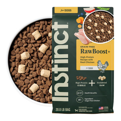 Instinct Raw Boost Alimento para Perro Sin Granos con Carne Cruda - Pollo - 9.07 KG