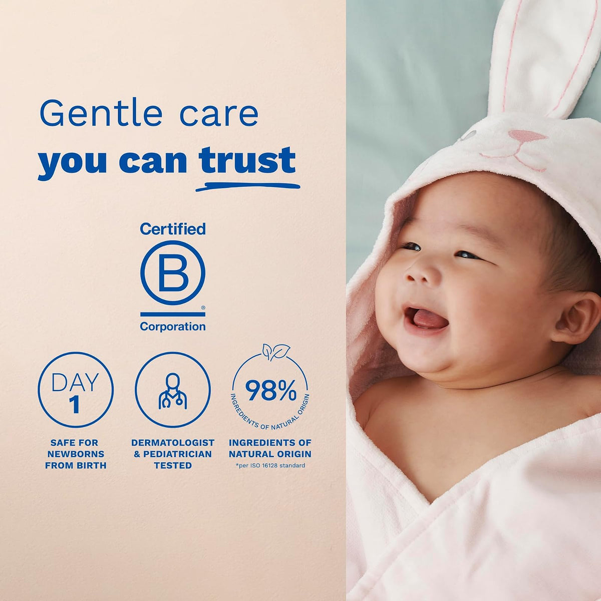 Agua limpiadora para bebés Mustela - Agua micelar sin enjuague - con aguacate natural y aloe vera - para la cara, el cuerpo y el pañal del bebé - 10.14 fl. onz.
