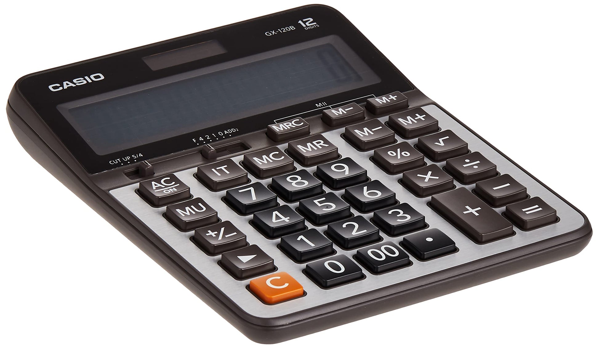 Casio GX-120B-W-DC Calculadora de Escritorio, Color Gris
