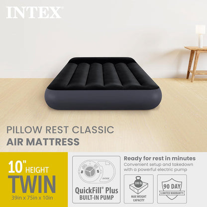 Intex 64145ED Dura Beam Standard - Cama Hinchable clásica con Bomba Interna, Doble