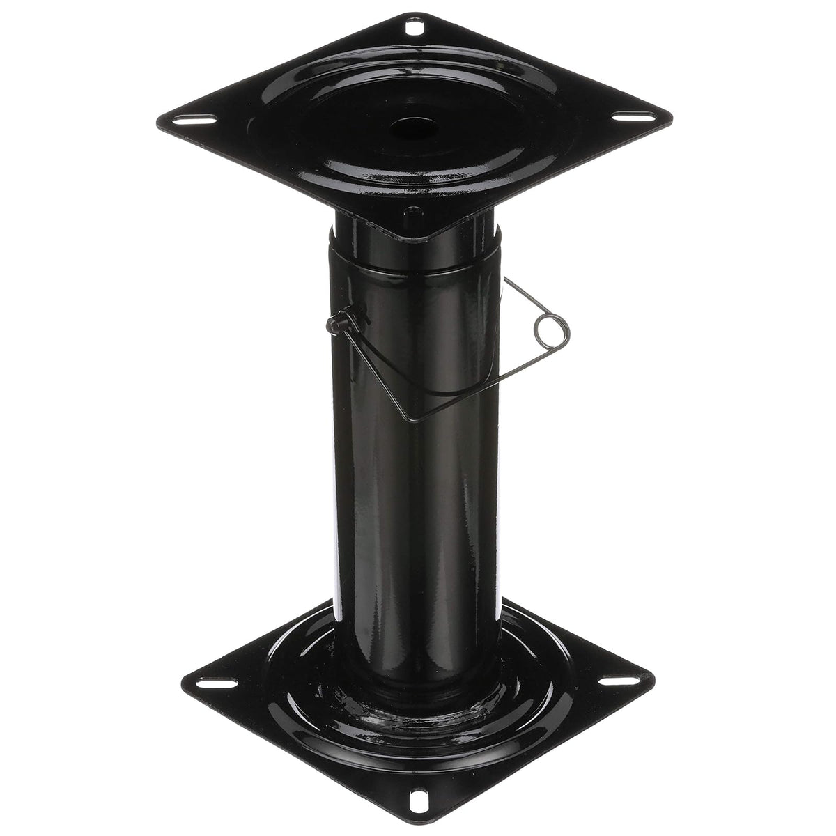 Attwood 91320-ADJ Swivl-Eze Pedestal Ajustable, Altura Ajustable de 11 ½-17 ½ Pulgadas, para Asiento de Barco, Revestimiento de Polvo Negro