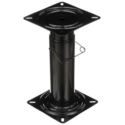 Attwood 91320-ADJ Swivl-Eze Pedestal Ajustable, Altura Ajustable de 11 ½-17 ½ Pulgadas, para Asiento de Barco, Revestimiento de Polvo Negro