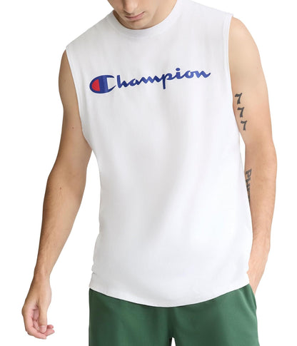 Champion Camiseta sin Mangas Corte Estándar para Hombre - WHITE - XL