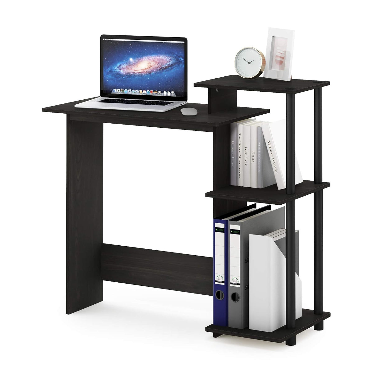 Furinno 11192EX/BK 99797E Home Computer Desk Writing Table, Espresso Finish