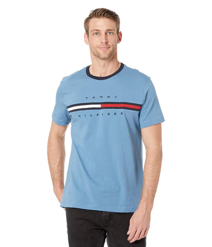 Tommy Hilfiger Camiseta Camiseta para Hombre - Cobalto opaco Aa - M