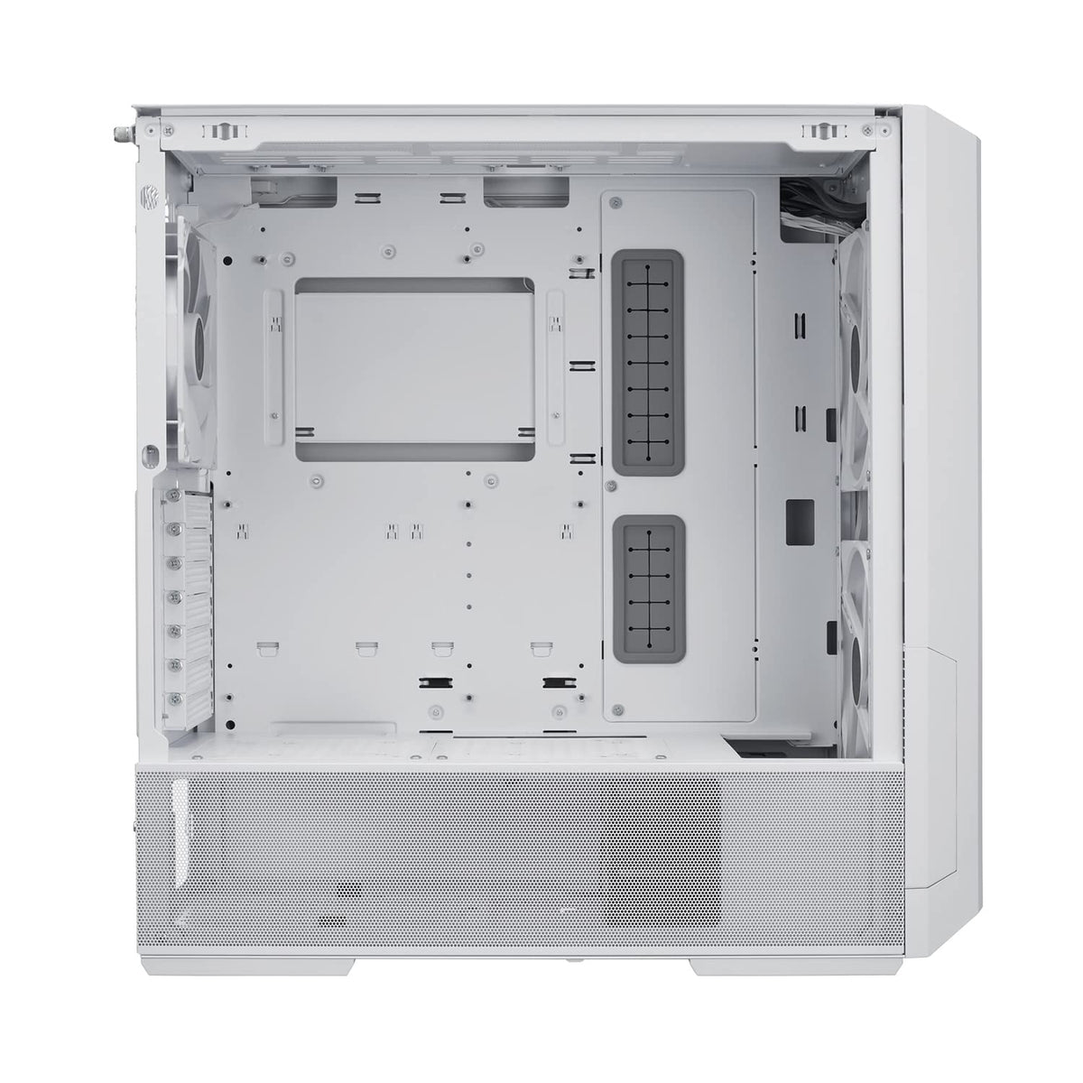 LIAN LI LANCOOL 216 E-ATX - Funda para computadora para juegos RGB, Airflow Focus RGB con paneles de malla integrales, ventiladores PWM de 2 x 160 mm y 1 x 140 mm preinstalados e innovadores chasis de