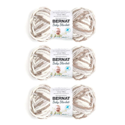 Bernat Estambre para Bebé, Paquete de 3, 100 g Poliéster - Paquete de 3 - Castillos de arena