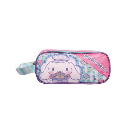 Ruz Lapicera Triple Infantil y Preescolar | Cinnamoroll | 100% Poliéster | Estuche Organizador para Niños con Compartimentos y Cierre de Cremallera | Recomendado desde 3 años