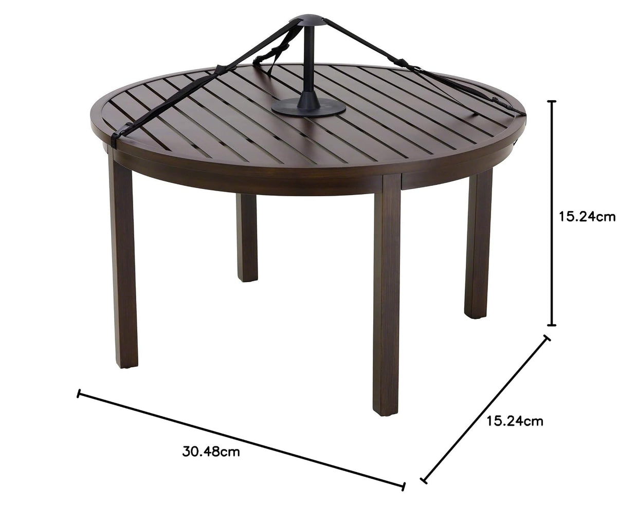 Classic Accessories - Cubierta de mesa de patio de 20 pulgadas, cubierta de mesa para exteriores, negro, 1 unidad (paquete de 1)