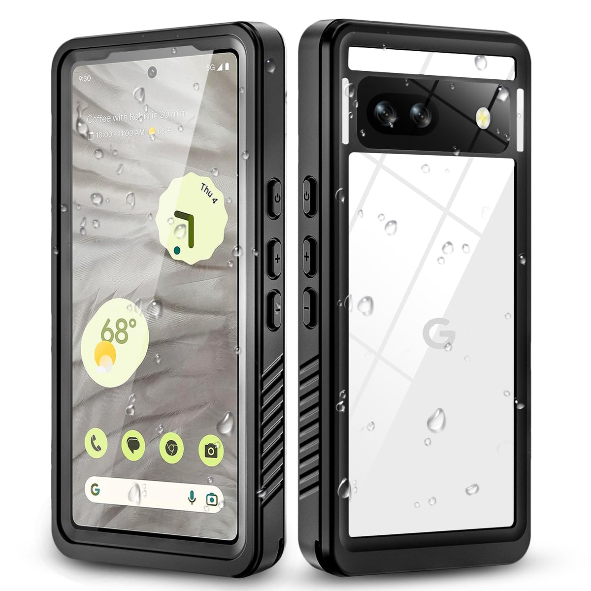 Hertekdo Funda para iPhone 13, IP68 Funda Impermeable para iPhone 13 con Kickstand Absorción de Choque Resistente iPhone 13 Funda Ideal para Buceo, Esquí y Natación