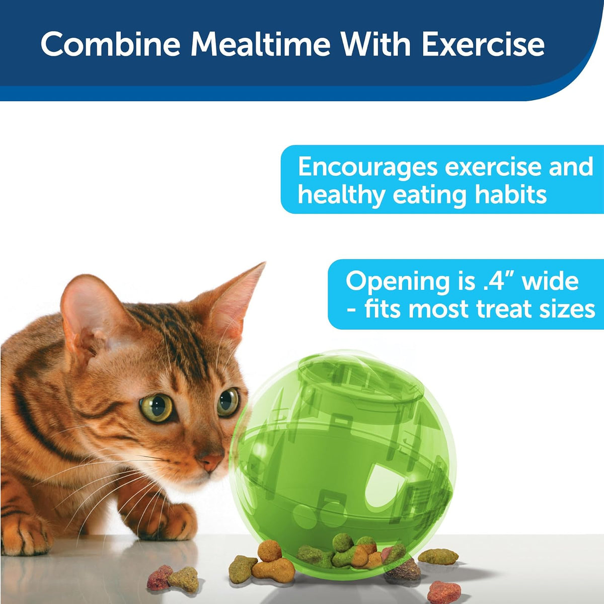 petsafe SlimCat Bola Dispensadora de Alimento, color verde