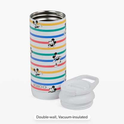 Igloo Mickey Stripe 16 onzas, vaso aislado de acero inoxidable