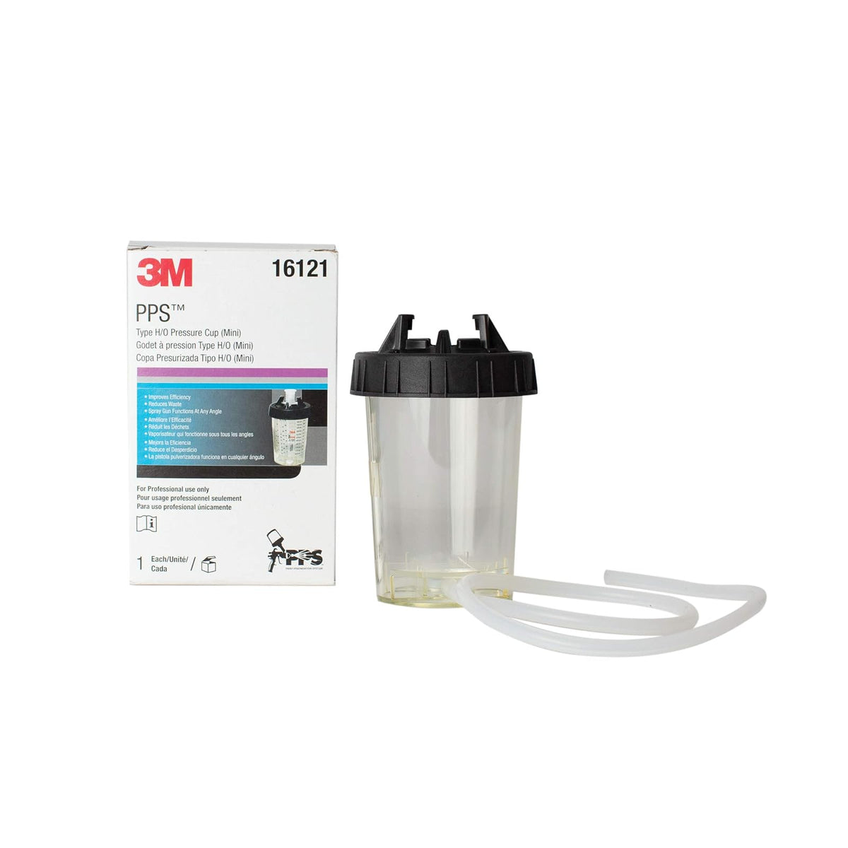 PPS 3M Tipo H/O Copas Grandes de presión, Mini, Transparente, 1