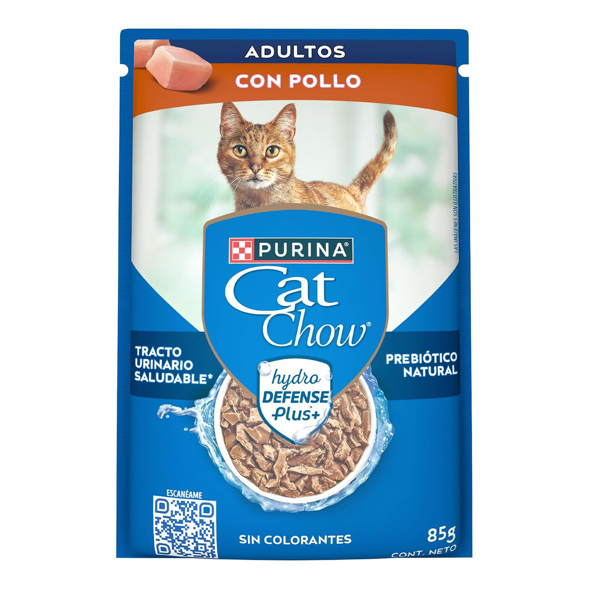 Purina Cat Chow Adulto Todos los Tamaños Sabor Pollo 24pack de 85g