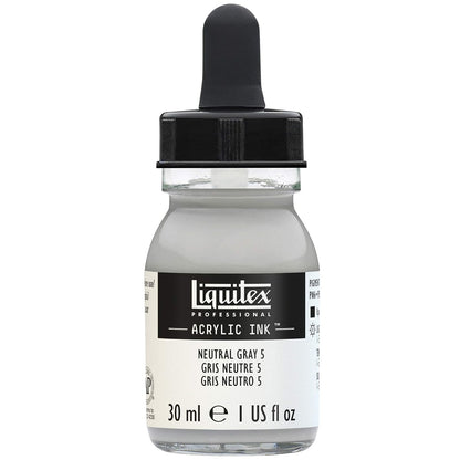 Liquitex Professional Tinta Acrílica 30 ml - Gris (Neutral Gray 5)
