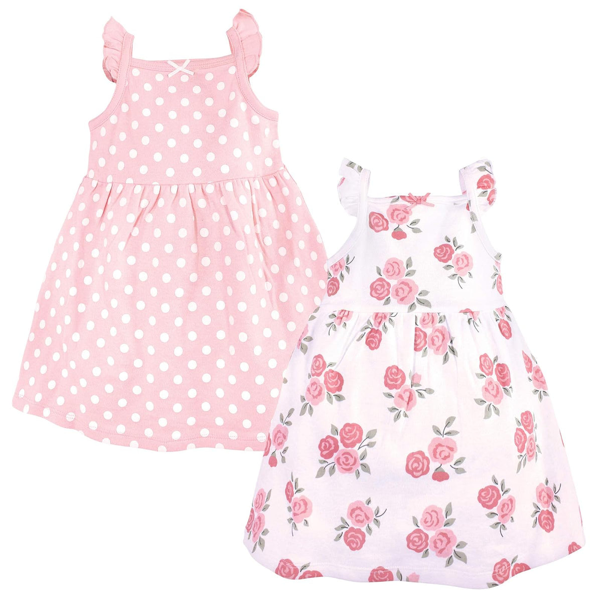 Hudson Baby Vestidos de algodón para niña