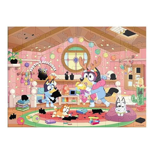 NOVELTY CORP Rompecabezas Infantil Frota Y Descubre Bluey 50 Pzs