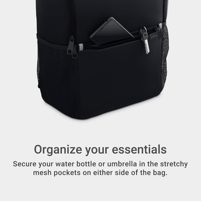 Dell 14-16 EcoLoop Essential Mochila 14-16 - CP3724 - Ligera, dos bolsillos laterales de malla, organizador de accesorios integrado, funda acolchada dedicada para portátil - Negro