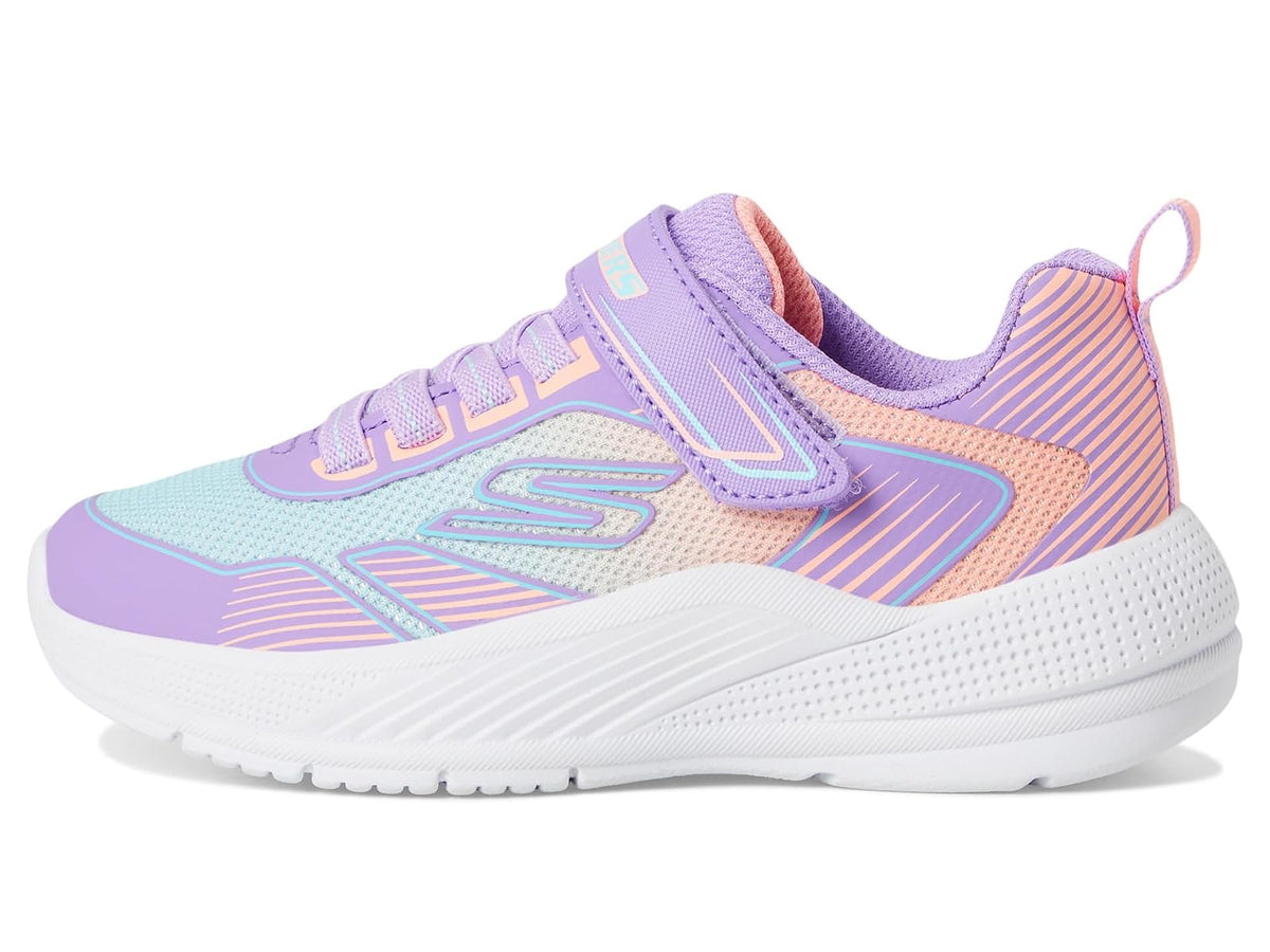 Skechers Microspec Advance - Oasis POI para niña | Casual, cierre adaptable, lavable a máquina, plantilla acolchada y cómoda