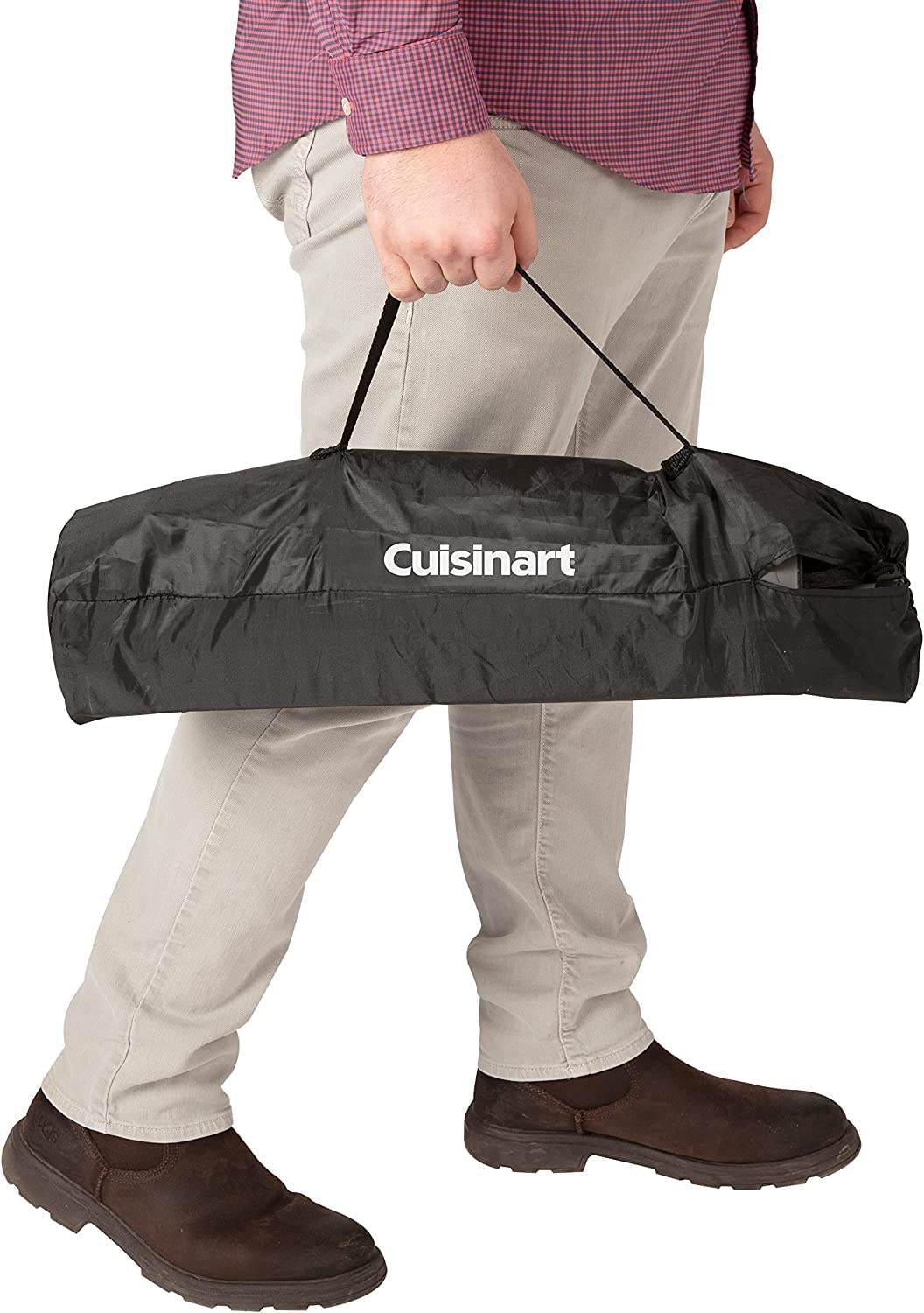 Cuisinart Mesa Plegable Exterior 51 cm Portátil Camping | Mesa fácil de transportar y de montar,Superficie de 20 x 20 tiene el tamaño perfecto para parrillas y calentadores portátiles