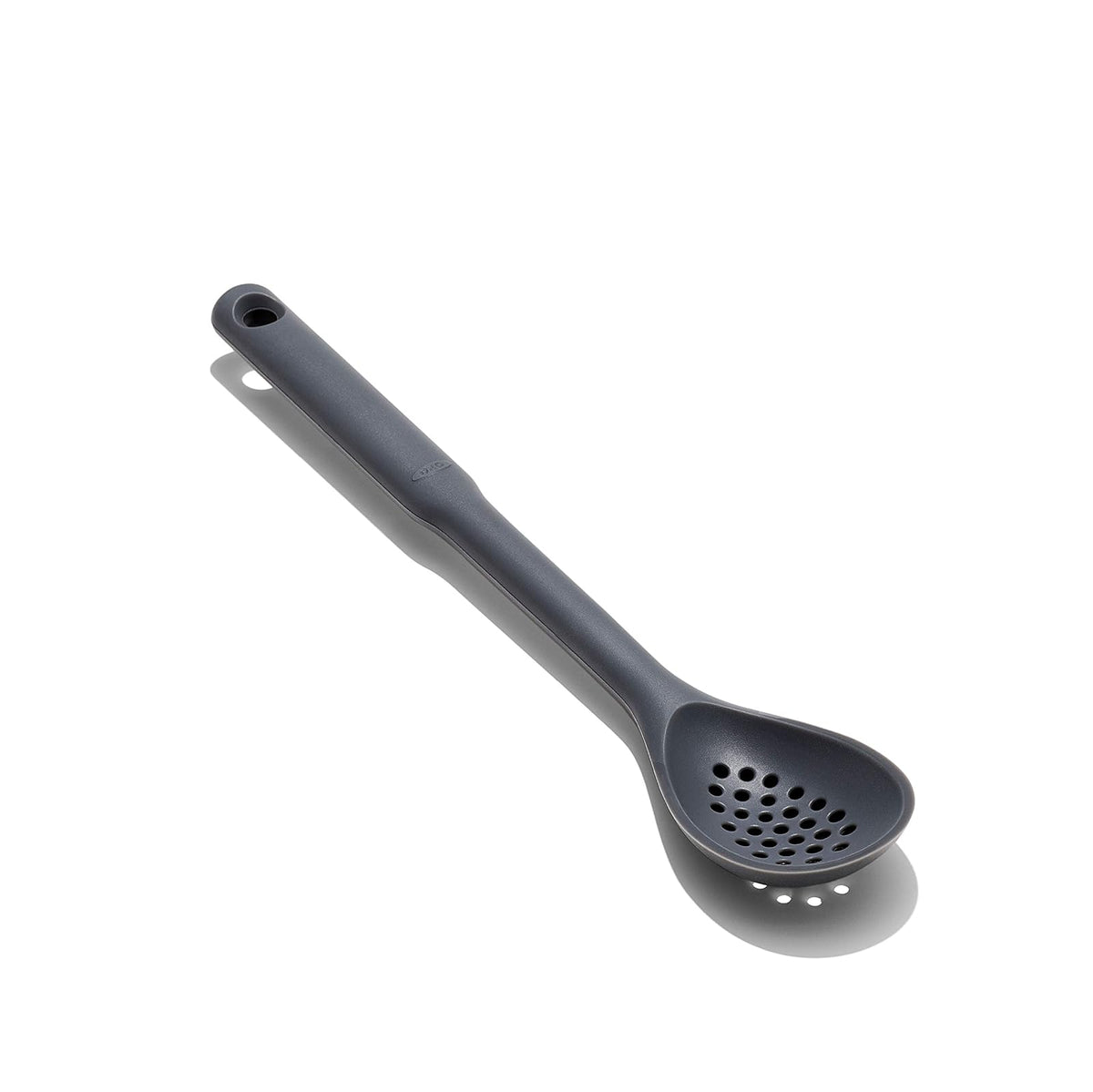 OXO Good Grips - Cuchara ranurada de Silicona, Talla única, Color Pimienta