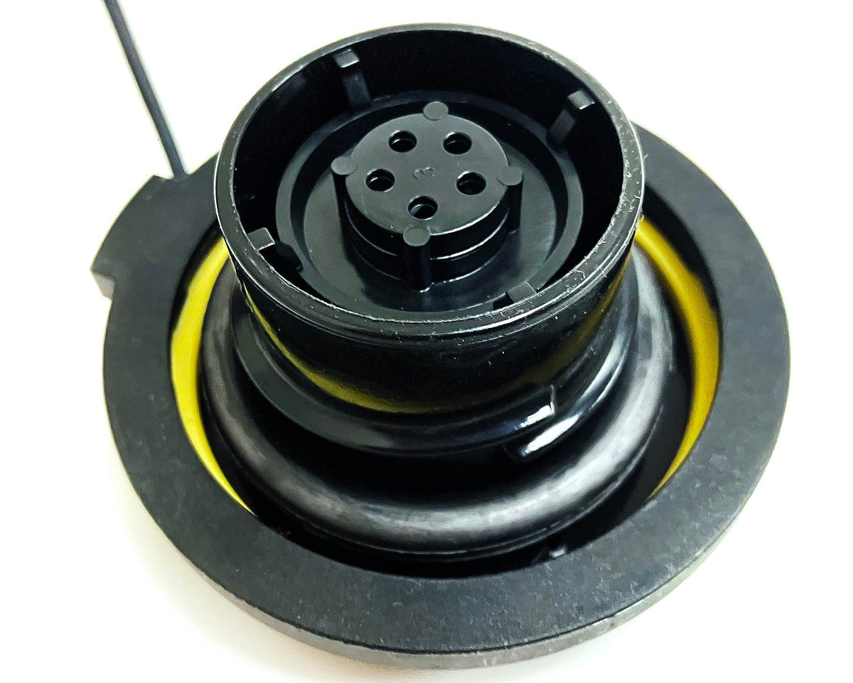 MOTORAD MGC-837T Tapón de Combustible con Sujetador Compatible con Select Chrysler Dodge Hyundai Jeep Kia Mitsubishi Nissan Ram with Yellow Seal Option Fuel Tank Cap Compatible con Jeep Wrangler