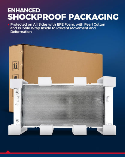 KAX CU2990 Radiador de aluminio completo, compatible con Accord 2.4L 2008-2012