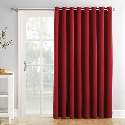 Sun Zero Easton - Cortina Opaca con Ojales, Panel Individual - Rojo - 84An x 100Al cm (1 Paneles)