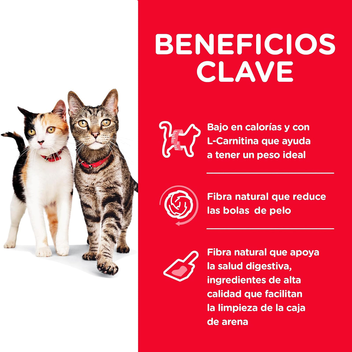 Hill's Science Diet Croquetas para Gato Multiples Adulto 3.2Kg | Croquetas Hill's para gato, pollo real, digestión saludable, sistema inmunológico fuerte, omega-6 y vitamina E